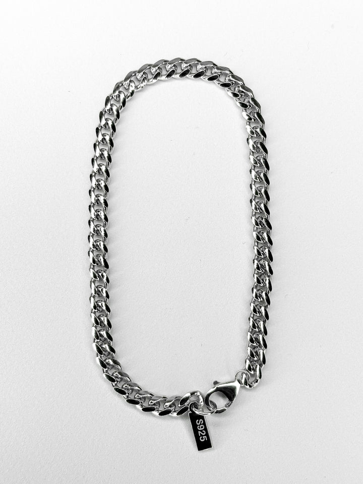 Cuban Bracelet aus S925 Sterling Silber - 5mm