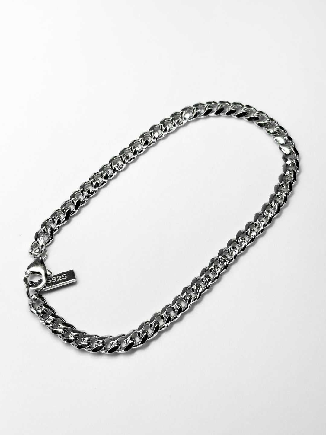 Cuban Bracelet aus S925 Sterling Silber - 5mm