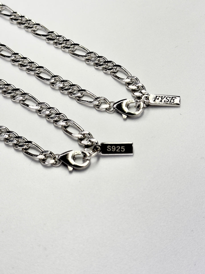 Figaro Chain aus S925 Sterling Silber - 5mm